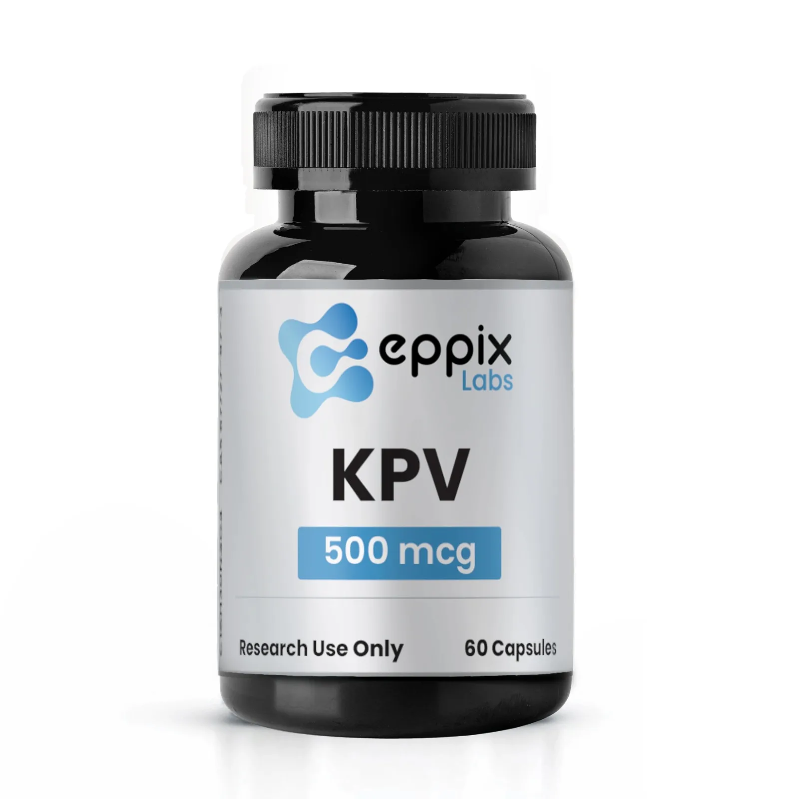 KPV Capsules, 500mcg, lyophilized research peptide vial, Eppix Labs