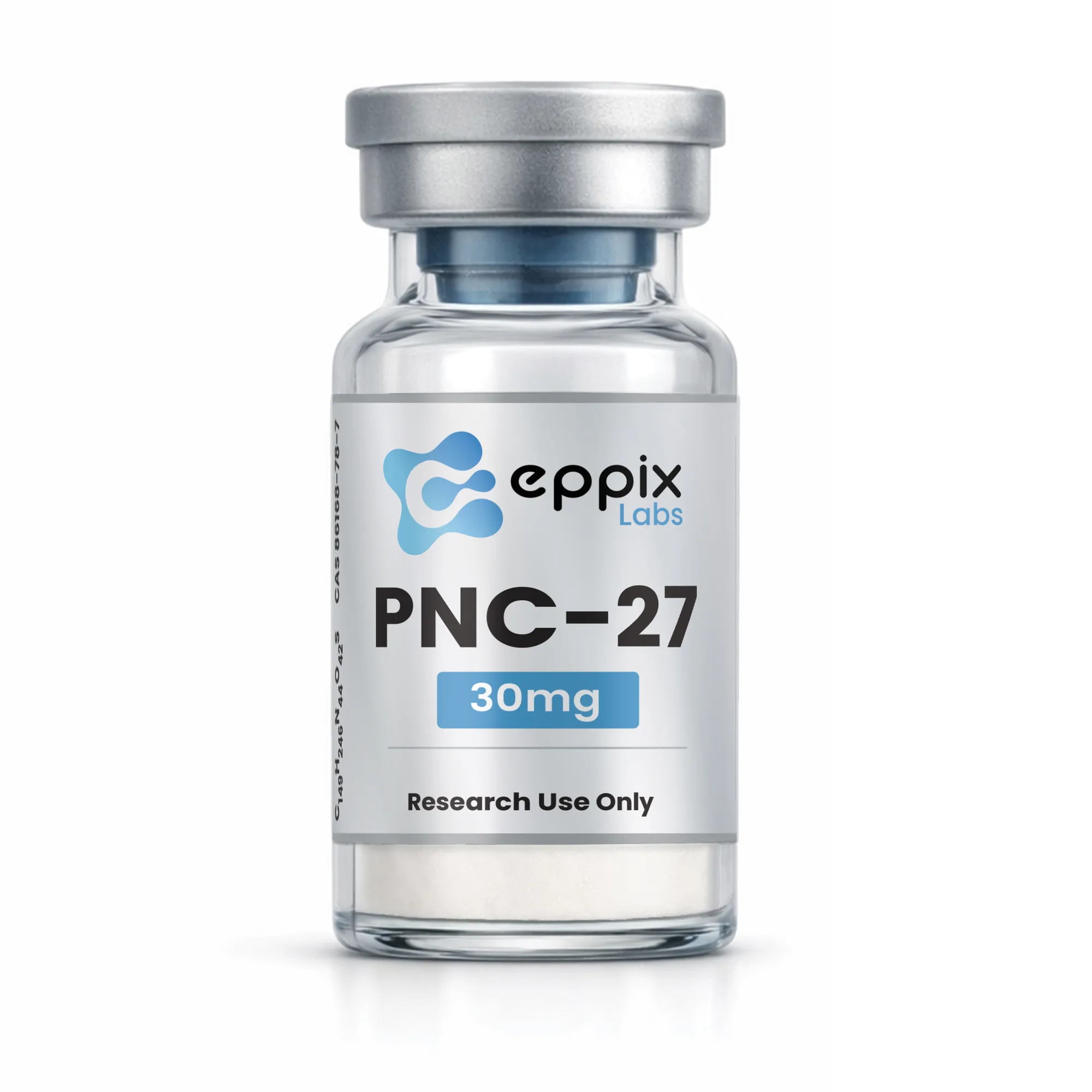 PNC-27, 30mg, lyophilized research peptide vial, Eppix Labs