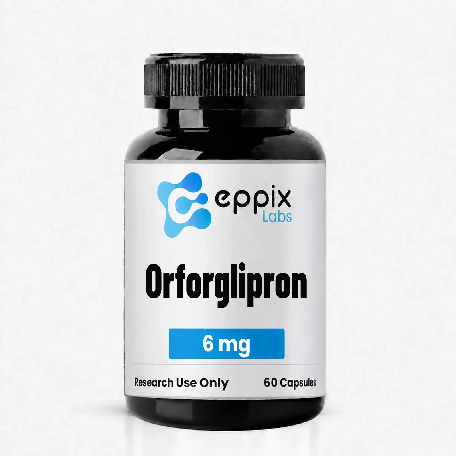 Orforglipron, lyophilized research peptide vial, Eppix Labs