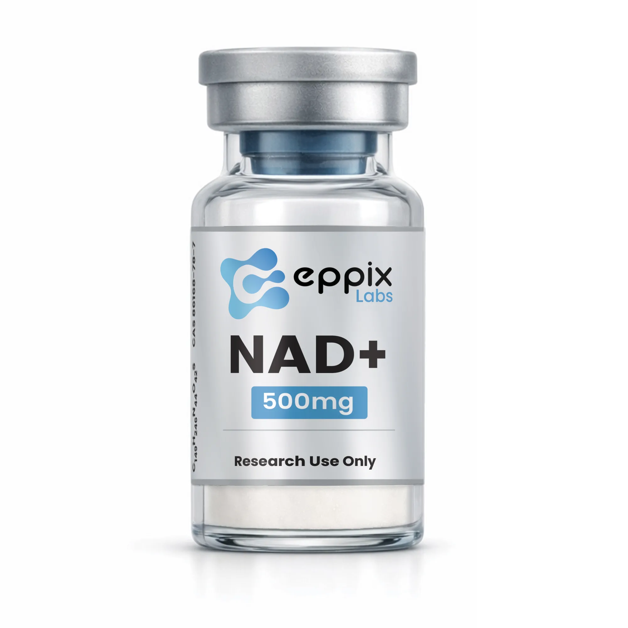 NAD+, 500mg, lyophilized research peptide vial, Eppix Labs
